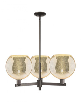 Athens - 3 Light - 32 inch - Oil Rubbed Bronze - Stem hung - Pendant (3442|716-3CR-OB-G128-10)