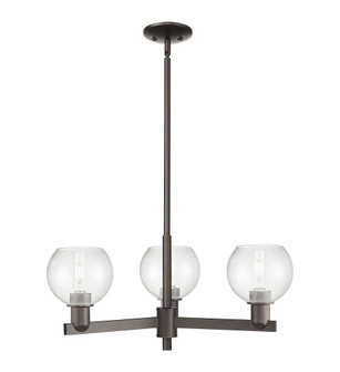 Athens - 3 Light - 28 inch - Oil Rubbed Bronze - Stem hung - Pendant (3442|716-3CR-OB-G124-6)