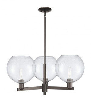 Athens - 3 Light - 32 inch - Oil Rubbed Bronze - Stem hung - Pendant (3442|716-3CR-OB-G124-10)