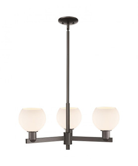 Athens - 3 Light - 28 inch - Oil Rubbed Bronze - Stem hung - Pendant (3442|716-3CR-OB-G121-6)