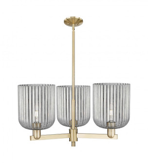 Bridal Veil - 3 Light - 30 inch - Champagne Bronze - Stem hung - Pendant (3442|716-3CR-CB-G559-8SM)