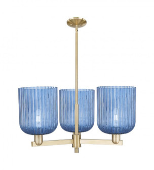 Bridal Veil - 3 Light - 30 inch - Champagne Bronze - Stem hung - Pendant (3442|716-3CR-CB-G559-8BL)