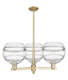 Rochester - 3 Light - 32 inch - Champagne Bronze - Stem hung - Pendant (3442|716-3CR-CB-G556-10CL)