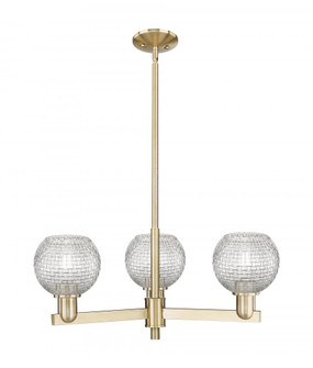 Athens - 3 Light - 28 inch - Champagne Bronze - Stem hung - Pendant (3442|716-3CR-CB-G122C-6CL)