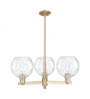 Athens Water Glass - 3 Light - 30 inch - Champagne Bronze - Stem hung - Pendant (3442|716-3CR-CB-G1215-8)