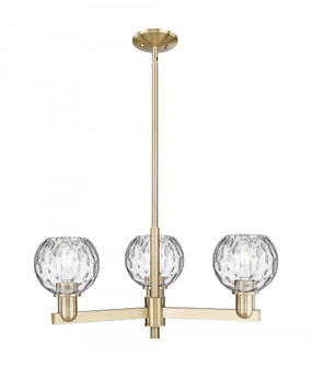 Athens Water Glass - 3 Light - 28 inch - Champagne Bronze - Stem hung - Pendant (3442|716-3CR-CB-G1215-6)