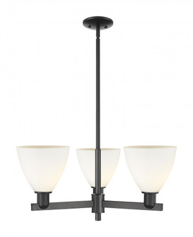 Bristol - 3 Light - 29 inch - Matte Black - Stem hung - Pendant (3442|716-3CR-BK-GBD-751)