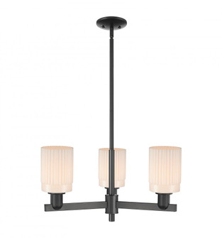 Hadley - 3 Light - 26 inch - Matte Black - Stem hung - Pendant (3442|716-3CR-BK-G341)