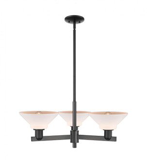 Orwell - 3 Light - 30 inch - Matte Black - Stem hung - Pendant (3442|716-3CR-BK-G131)