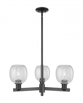 Belfast - 3 Light - 28 inch - Matte Black - Stem hung - Pendant (3442|716-3CR-BK-G105)