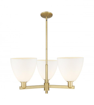 Bristol - 3 Light - 31 inch - Brushed Brass - Stem hung - Pendant (3442|716-3CR-BB-GBD-91)