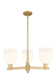 Bella - 3 Light - 27 inch - Brushed Brass - Stem hung - Pendant (3442|716-3CR-BB-G558-6GWH)