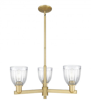 Brookfield - 3 Light - 28 inch - Brushed Brass - Stem hung - Pendant (3442|716-3CR-BB-G442)