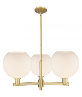 Athens - 3 Light - 32 inch - Brushed Brass - Stem hung - Pendant (3442|716-3CR-BB-G121-10)