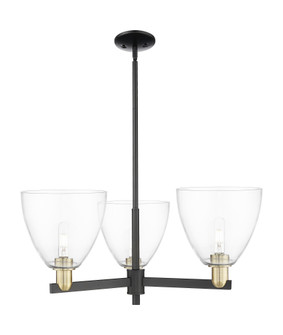 Bristol - 3 Light - 31 inch - Black Antique Brass - Stem hung - Pendant (3442|716-3CR-BAB-GBD-92)