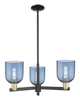 Bella - 3 Light - 27 inch - Black Antique Brass - Stem hung - Pendant (3442|716-3CR-BAB-G558-6BL)