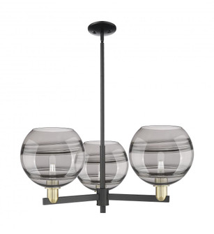 Rochester - 3 Light - 32 inch - Black Antique Brass - Stem hung - Pendant (3442|716-3CR-BAB-G556-10SM)