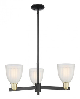 Brookfield - 3 Light - 28 inch - Black Antique Brass - Stem hung - Pendant (3442|716-3CR-BAB-G441)