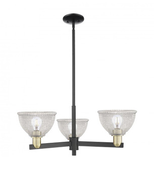 Arietta - 3 Light - 30 inch - Black Antique Brass - Stem hung - Pendant (3442|716-3CR-BAB-G422)