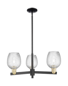 Salina - 3 Light - 28 inch - Black Antique Brass - Stem hung - Pendant (3442|716-3CR-BAB-G292)