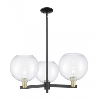 Athens - 3 Light - 32 inch - Black Antique Brass - Stem hung - Pendant (3442|716-3CR-BAB-G122-10)