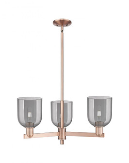 Bella - 3 Light - 27 inch - Antique Copper - Stem hung - Pendant (3442|716-3CR-AC-G558-6SM)