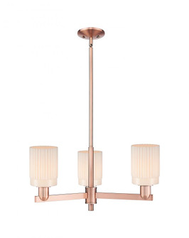 Hadley - 3 Light - 26 inch - Antique Copper - Stem hung - Pendant (3442|716-3CR-AC-G341)
