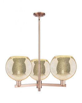 Athens - 3 Light - 32 inch - Antique Copper - Stem hung - Pendant (3442|716-3CR-AC-G128-10)