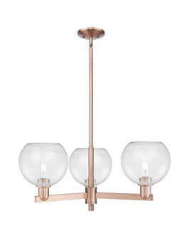 Athens - 3 Light - 30 inch - Antique Copper - Stem hung - Pendant (3442|716-3CR-AC-G122-8)