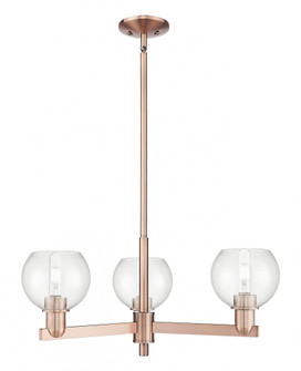 Athens - 3 Light - 28 inch - Antique Copper - Stem hung - Pendant (3442|716-3CR-AC-G122-6)