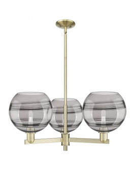Rochester - 3 Light - 32 inch - Antique Brass - Stem hung - Pendant (3442|716-3CR-AB-G556-10SM)
