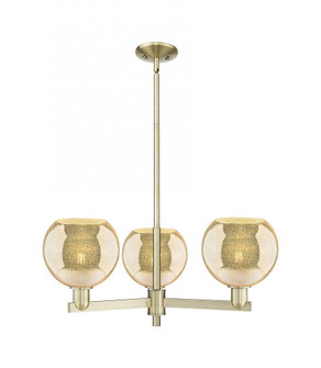 Athens - 3 Light - 30 inch - Antique Brass - Stem hung - Pendant (3442|716-3CR-AB-G128-8)