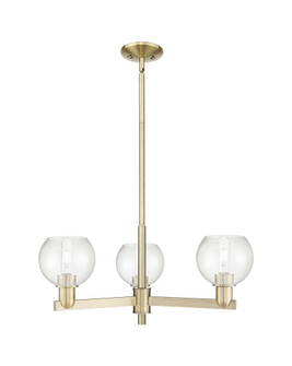 Athens - 3 Light - 28 inch - Antique Brass - Stem hung - Pendant (3442|716-3CR-AB-G124-6)