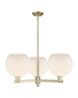 Athens - 3 Light - 32 inch - Antique Brass - Stem hung - Pendant (3442|716-3CR-AB-G121-10)