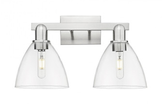 Bristol - 2 Light - 19 inch - Brushed Satin Nickel - Bath Vanity Light (3442|716-2W-SN-GBD-752)