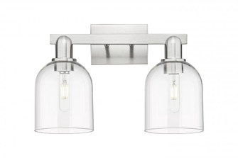 Bella - 2 Light - 17 inch - Brushed Satin Nickel - Bath Vanity Light (3442|716-2W-SN-G558-6CL)