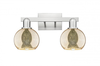 Athens - 2 Light - 17 inch - Brushed Satin Nickel - Bath Vanity Light (3442|716-2W-SN-G128-6)