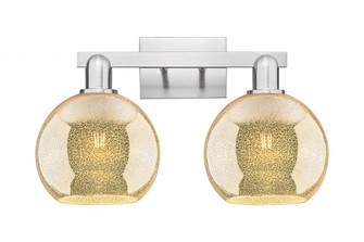 Athens - 2 Light - 19 inch - Brushed Satin Nickel - Bath Vanity Light (3442|716-2W-SN-G128-8)