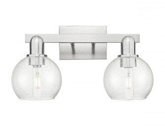Athens - 2 Light - 17 inch - Brushed Satin Nickel - Bath Vanity Light (3442|716-2W-SN-G124-6)