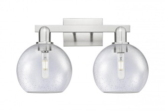 Athens - 2 Light - 19 inch - Brushed Satin Nickel - Bath Vanity Light (3442|716-2W-SN-G124-8)