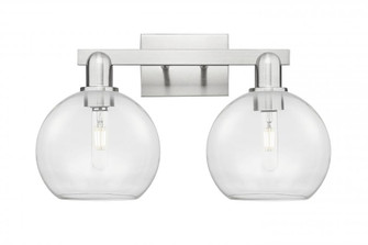 Athens - 2 Light - 19 inch - Brushed Satin Nickel - Bath Vanity Light (3442|716-2W-SN-G122-8)