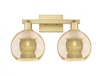 Athens - 2 Light - 19 inch - Satin Gold - Bath Vanity Light (3442|716-2W-SG-G128-8)