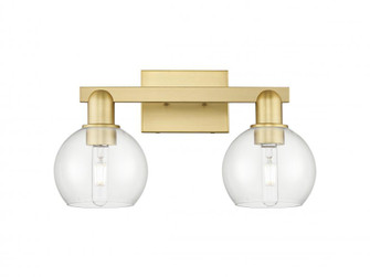 Athens - 2 Light - 17 inch - Satin Gold - Bath Vanity Light (3442|716-2W-SG-G122-6)