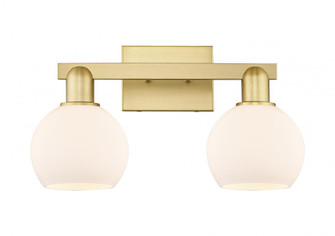 Athens - 2 Light - 17 inch - Satin Gold - Bath Vanity Light (3442|716-2W-SG-G121-6)