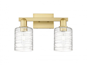 Cobbleskill - 2 Light - 16 inch - Satin Gold - Bath Vanity Light (3442|716-2W-SG-G1113)
