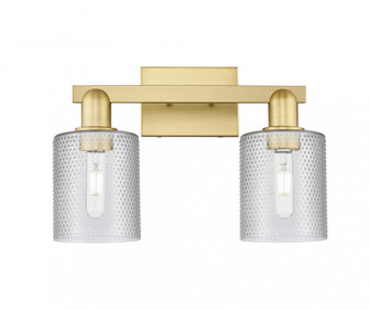 Cobbleskill - 2 Light - 16 inch - Satin Gold - Bath Vanity Light (3442|716-2W-SG-G112)