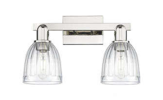 Brookfield - 2 Light - 17 inch - Polished Nickel - Bath Vanity Light (3442|716-2W-PN-G442)