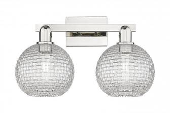 Athens - 2 Light - 19 inch - Polished Nickel - Bath Vanity Light (3442|716-2W-PN-G122C-8CL)