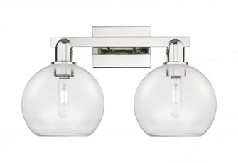 Athens - 2 Light - 19 inch - Polished Nickel - Bath Vanity Light (3442|716-2W-PN-G122-8)