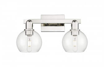 Athens - 2 Light - 17 inch - Polished Nickel - Bath Vanity Light (3442|716-2W-PN-G122-6)